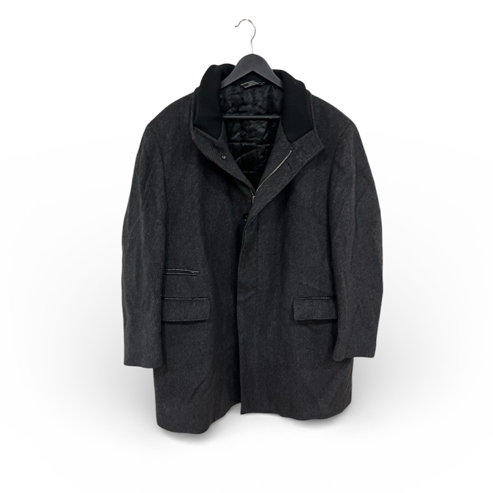 Men's Classic Dark Gray Pea Coat